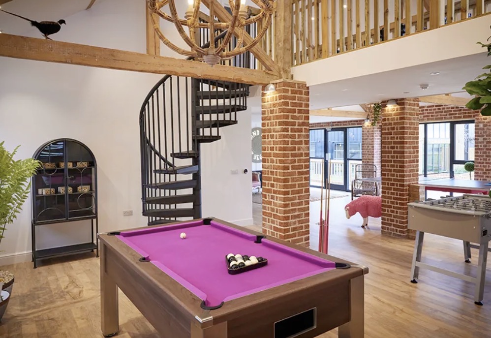 Two sprawling floors, one space, no shortage of ways to wind down and connect.